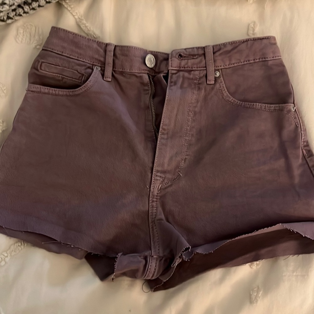 light purple zara shorts